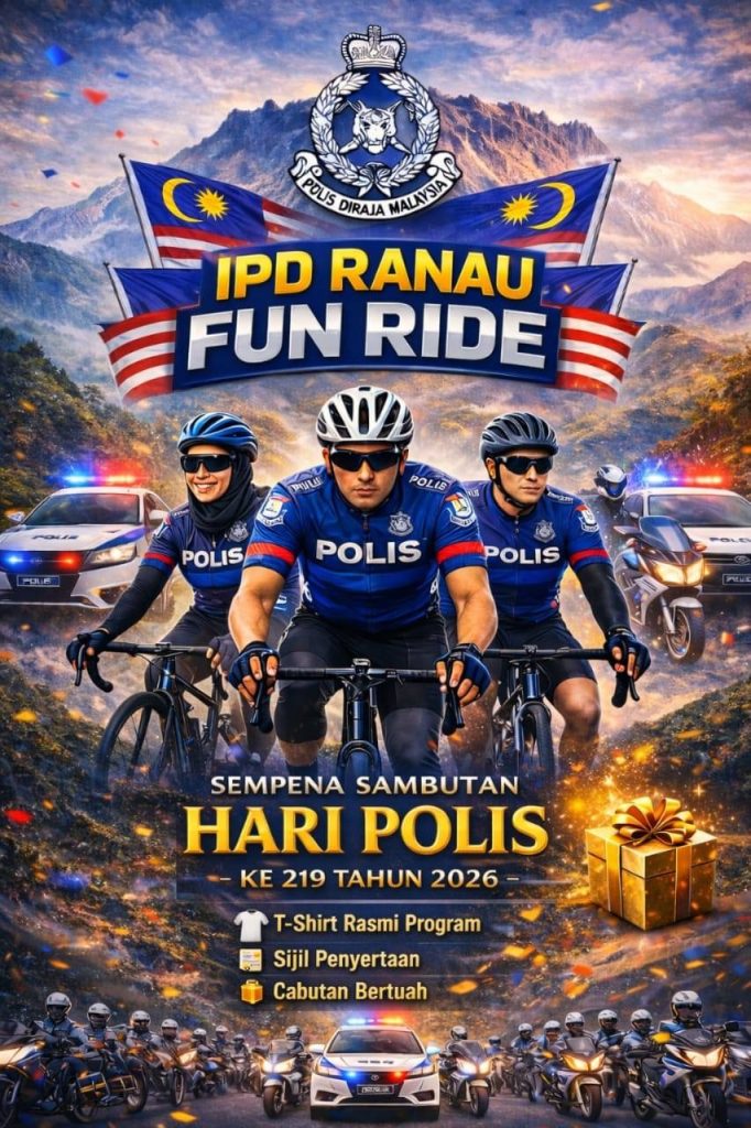 PDRM Ranau Anjur Fun Run & Ride Sempena Hari Polis Ke-219 - Borneo ...